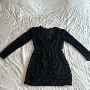 Long sleeve little black dress. Size S